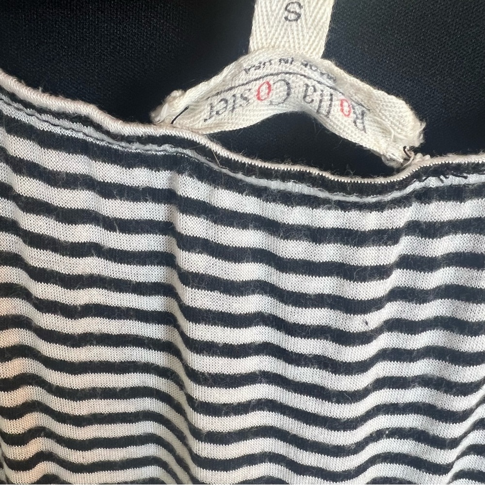 Black and White Striped Maxi Dress - Picture 10 of 16